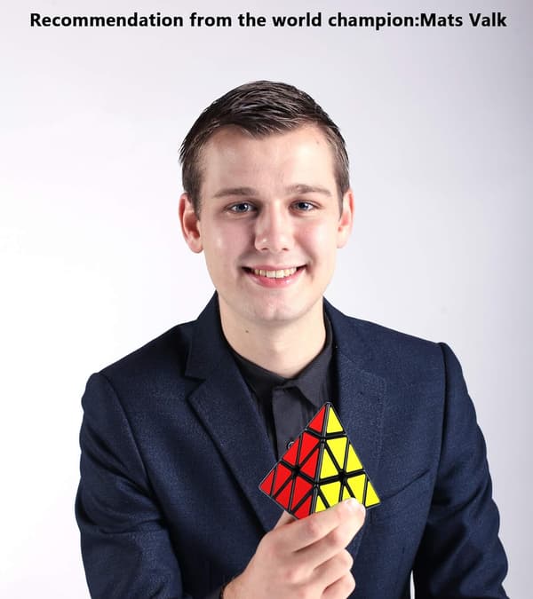 Pyraminx Cube Trekantkube, Puslespill Pyramide Magisk Cube 3x3 Klistremerke