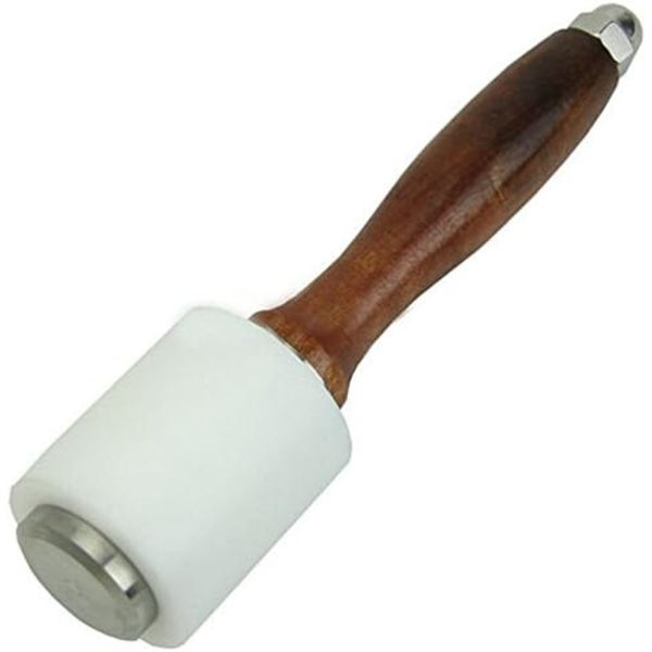 Trehammer med lærhode, Mallet Leathercraft Nylonhode Håndverktøy