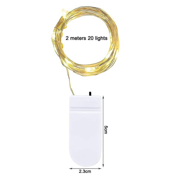 16 stk. LED-lysstreng 2M/20 LED-lys bruges til bryllupfest