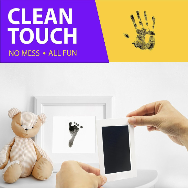 Clean Touch Ink Pads for Baby Handprints and Footprints - Does