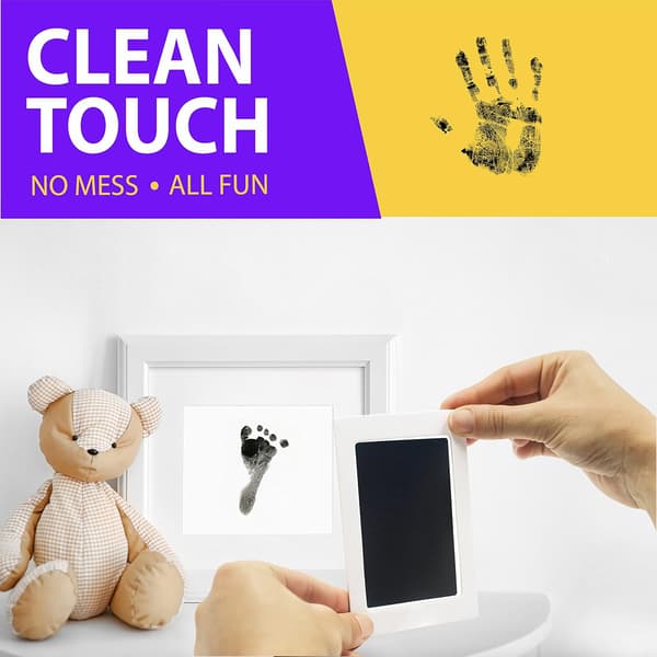 Clean Touch -mustetyynyt vauvan käsi- ja jalanjälkiin - Does