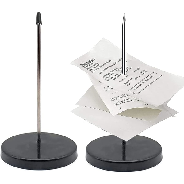 2 Pieces Metal Note Pick, Receipt Spike, Memo Holder, Paper Spike