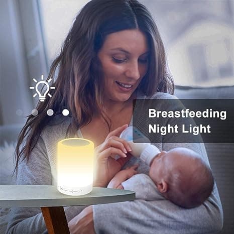 Touch Bedside Lampe - med Bluetooth Højtaler, Dæmpbar Farve Natlys