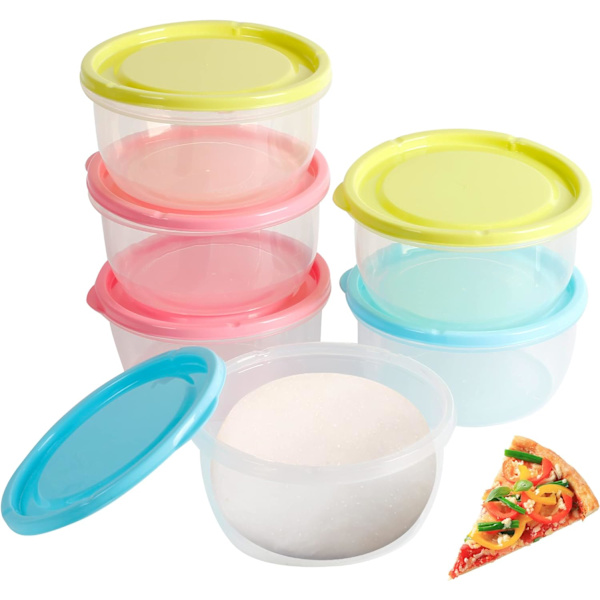 Set med 6 pizzakartonger med lock - Pizzakartong - Med lock - (Rosa, DXGHC
