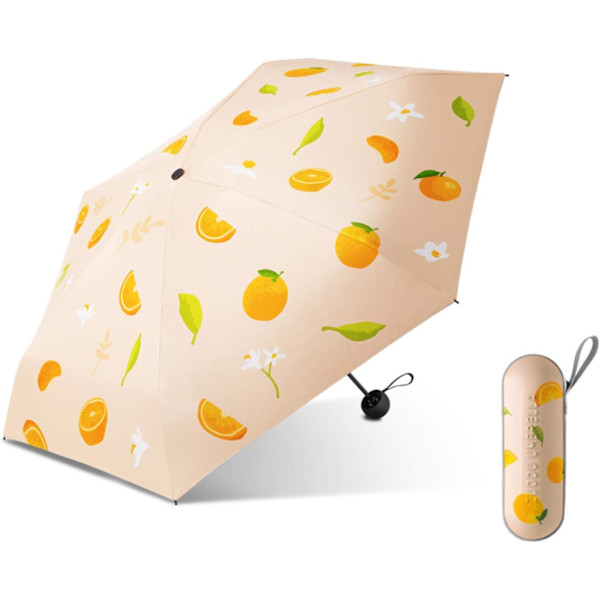 Mini Anti-UV Beskyttelsesfoldbar Paraply Lommeparaply Letvægts