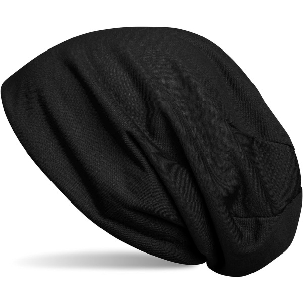 Vändbar Beanie i Ensamma Färger, Mjuk Beanie, Lätt och Mjuk