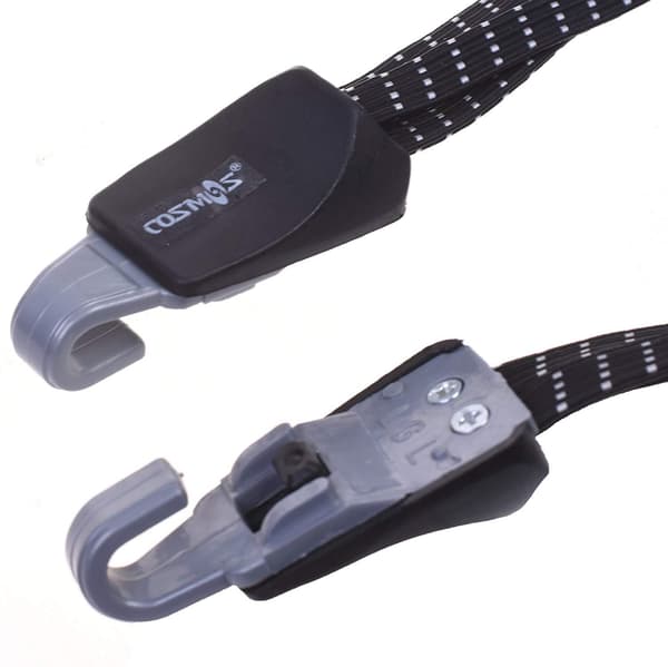 2-pakks Elastisk Bungee-Snord med Kroker, 3-i-1 Bagasjerem