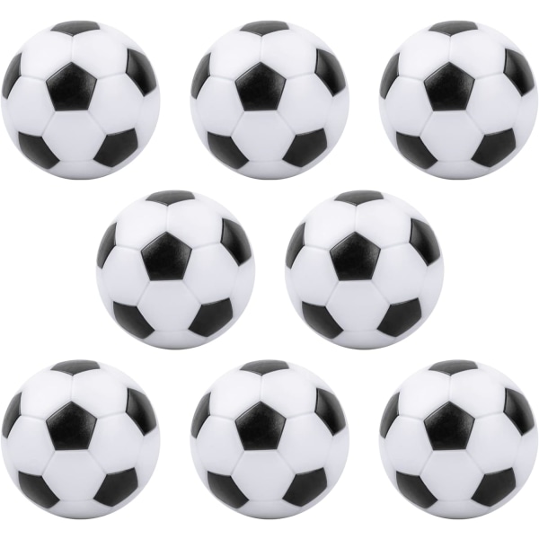 8 stykker 32 mm Fotballballer, miljøvennlig harpiksfotball erstatt