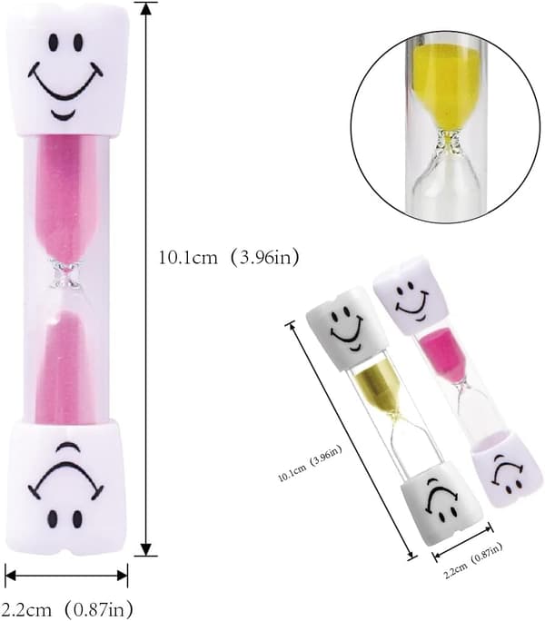 2 stk. Timeglass, smilende timeglass, egnet for DXGHC