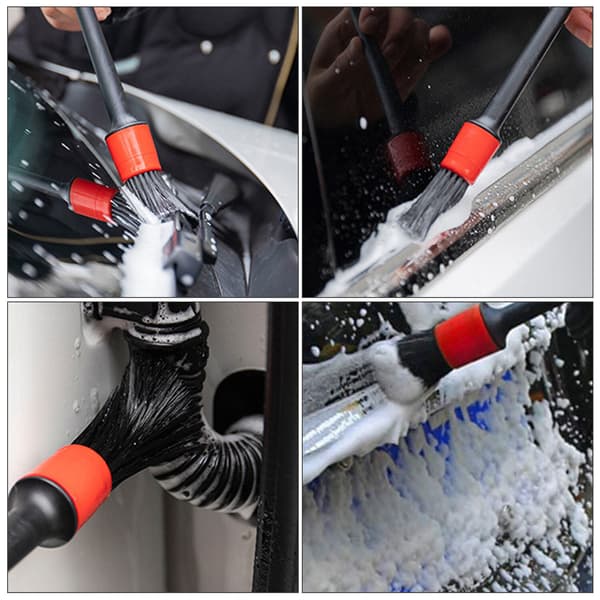 Auto Detailing Rengøringskit Bildetaljeringsbørste Vask Motor til W