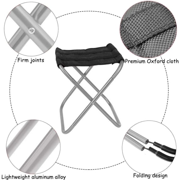 Fällbar utomhuspall, Fällbar pall i aluminiumlegering, Ultralig DXGHC