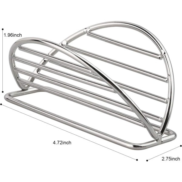 Taco Holder i Rustfrit Stål Taco Stativ med Køkkenstativ til Tortilla