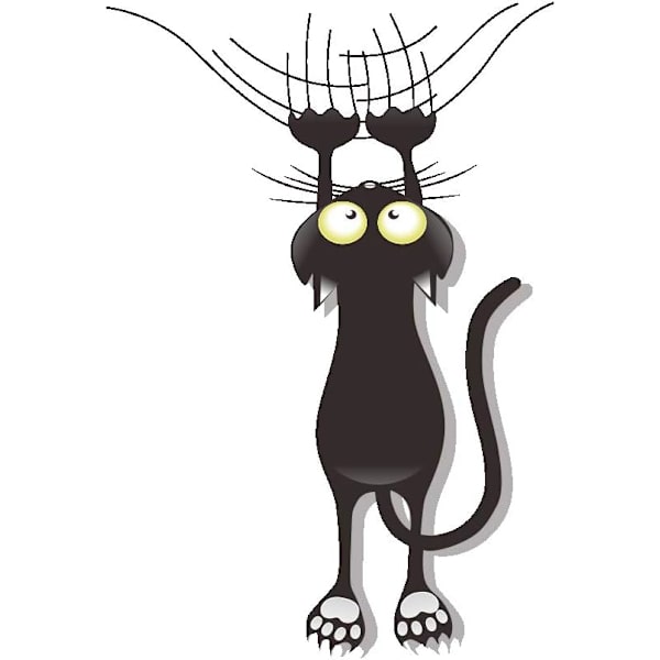 Katt-ripeskraping Klatrebil Klistremerker og Dekaler Morsomme Søte Bil Gjør