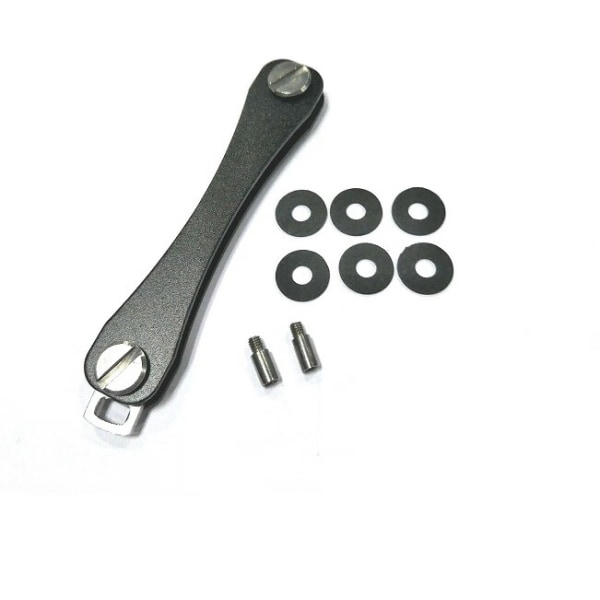 3-delad nyckelhållare i aluminiumlegering utomhus EDC verktyg metall nyckel rece