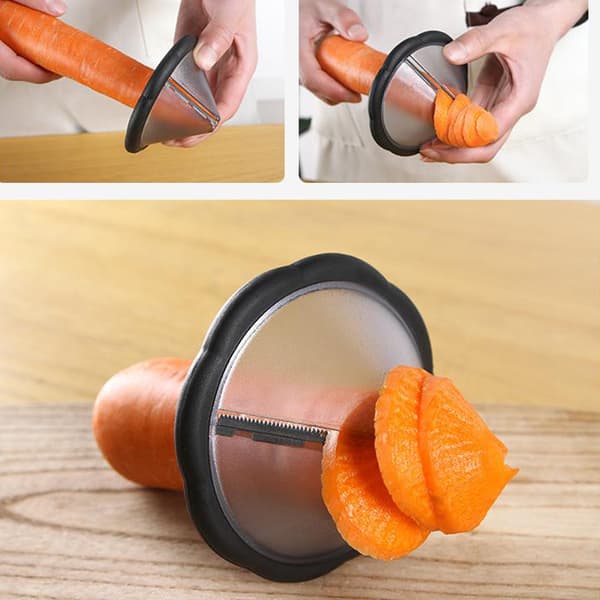Spiralformet traktblomsterkutter, grønnsakskruller, melon og frukt