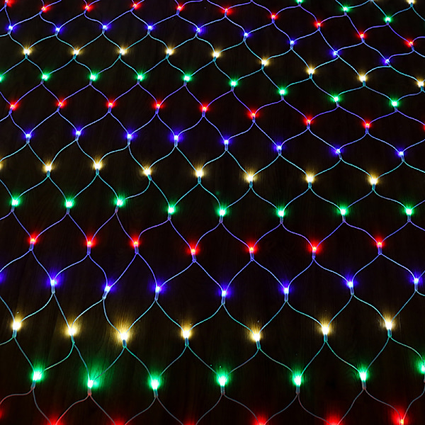 LED-kalastusverkon valo valaistusprojekti koristelu ulkoalueelle puistoon