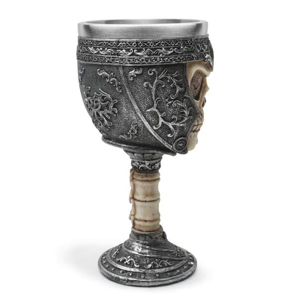 Scary Resin Rustfrit Stål Skelet Goblets Skull Offering Goble