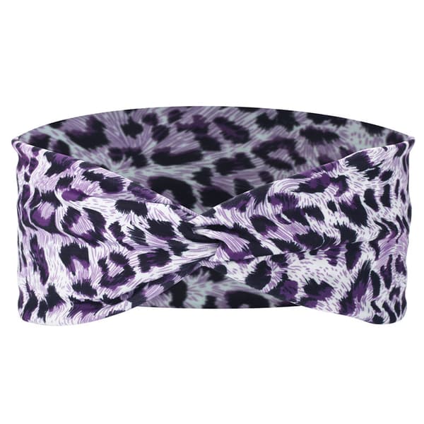 6-pack Leopardmönstrade Vridna Korsade Elastiska Hårband Mjuka Chi