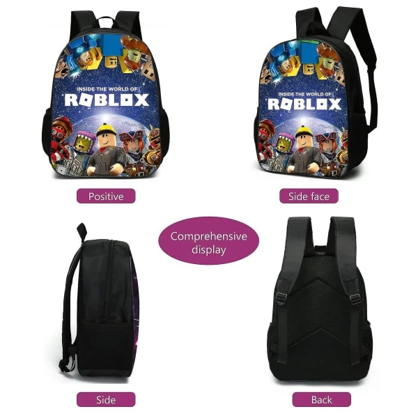 Roblox Reppu, Koululaukku, Matkalaukut 3-pakkaus
