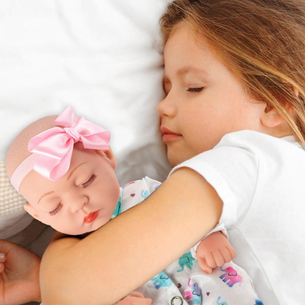 12 tum Newborn Babydocka och Kläder Set Tvättad Realistisk Sili