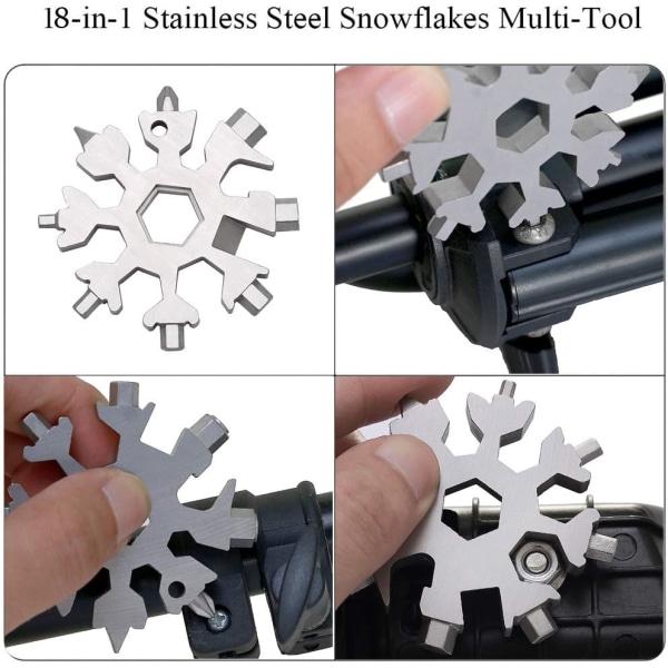 18-i-1 Snowflake multiverktøyskrutrekker, rustfritt stål 18-1 Mu