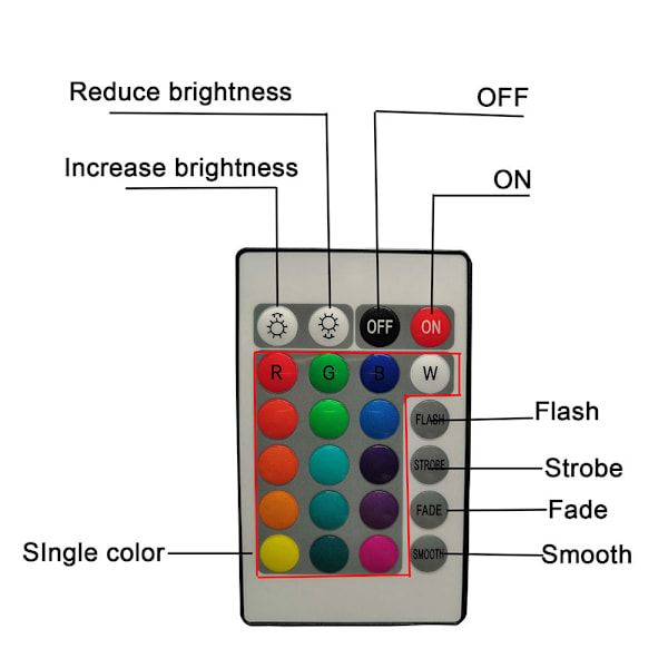 Smart touch färgglad nattlampa laddningsbar RGB fjärrkontroll