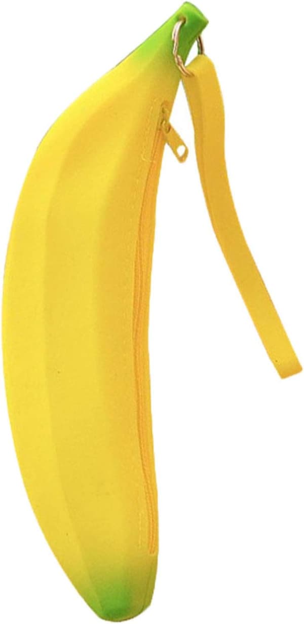 Møntpung, Mode Silikon Bananformet Møntpung Lynlås Makeup