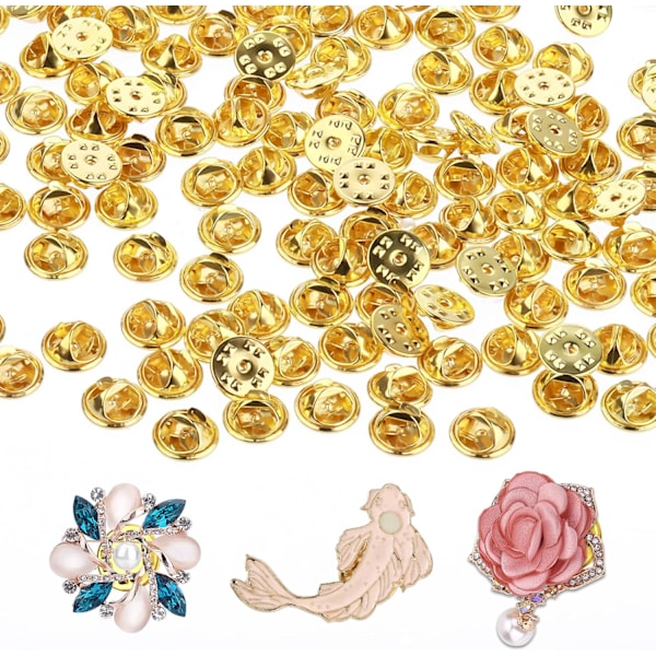 100 stk. Nålspenner, Butterfly-spenner, Butterfly-klips, T DXGHC