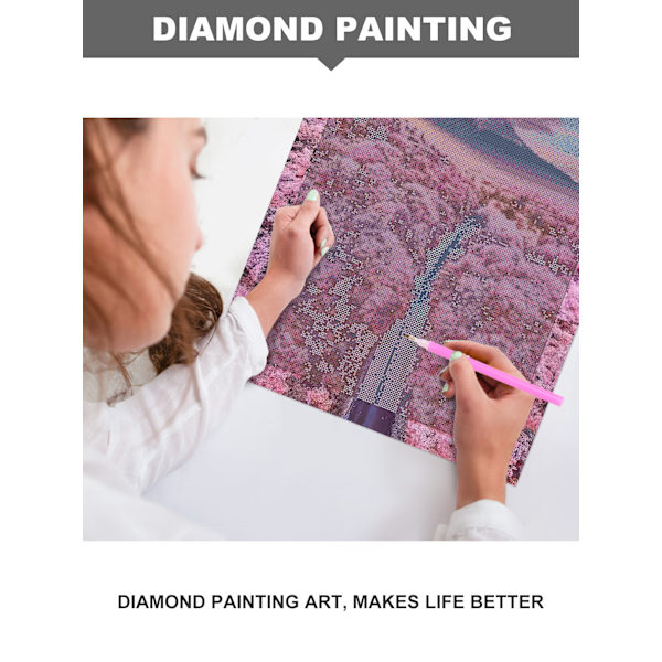 Fuji-berg DIY diamantmålning 3D inramad diamantmålning han