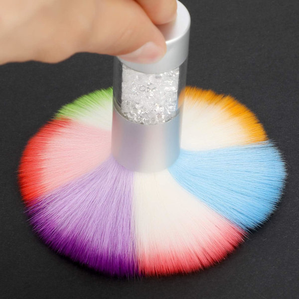 Mjuk Rengöringsborste för UV-Gel Nagelpuder, Manikyrverktyg, Nagelb
