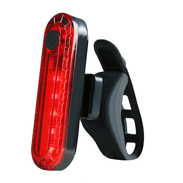 Cykel Baglygte Advarselslys USB Genopladelig Baglygte Montering