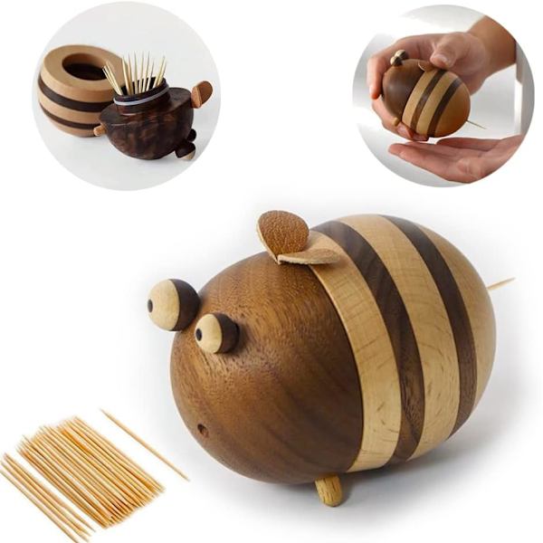 Trä kreativ bi tandpetare patron hushålls present tandpi