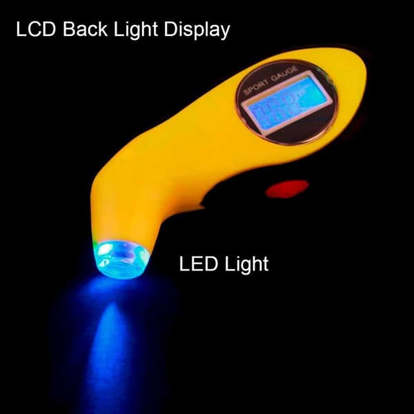 Tester LCD LED Digital Dæktryk Måler til Bil/Motorcykel Di