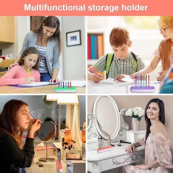 Silikon Makeup Penselholder, Pensel Organizer Silikon, Multifunktionel