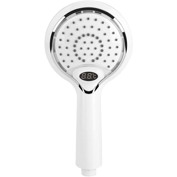 LED Duschhuvud Handdusch, 3 Färger Temperaturkontroll Led Sho