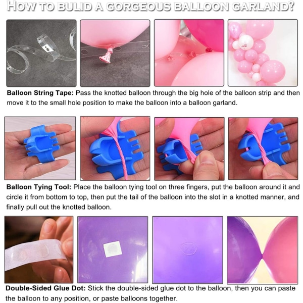 Fødselsdagskonfettiballoner Sæt Natblå Moran Bryllupsballon C