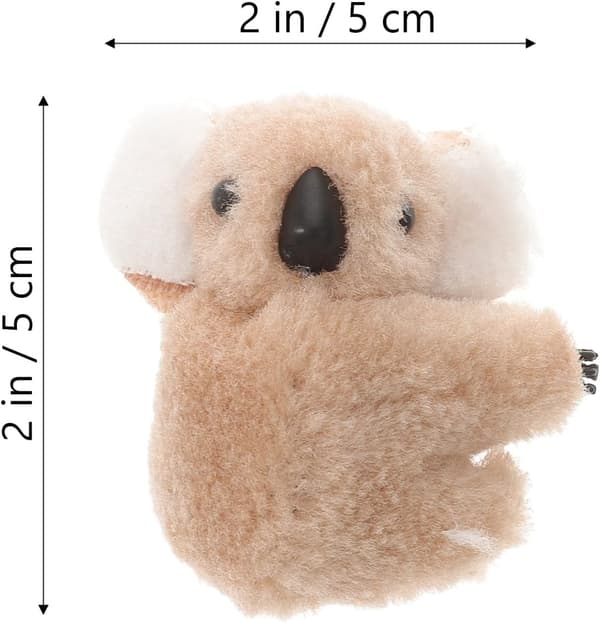 4 stk. Bløde Koala Hårspænder Uregelmæssige Hårnåle Søde Hårtilbehør