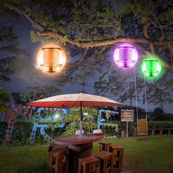 Simbasspoollampa, 2 st 7 Färger Byter Solcellsflytande Damm