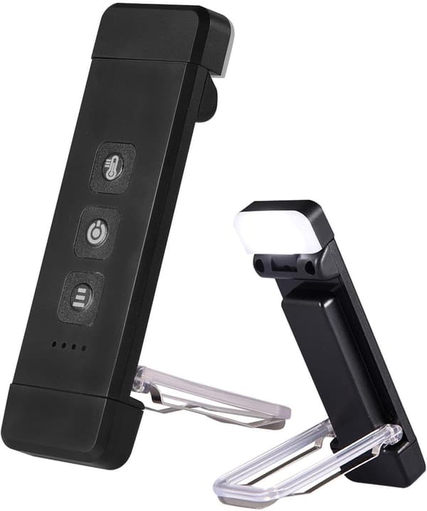 Bokleselampe, Oppladbar Boklampe Klips - USB Oppladbar