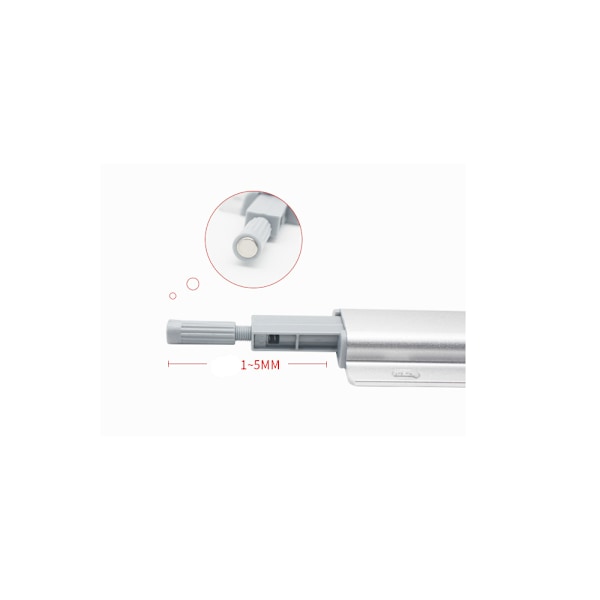 Skabsdørsdæmper stor aluminiumslegering elastisk dæmper, B g