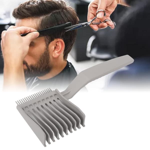 Dobbeltsidig Hårklipp Guidekam, Plast Klipp Guide Barber Styling Kam for Menn & Kvinner