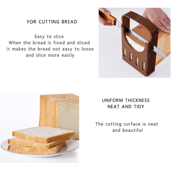 Brødskjærer, Brød Bake Brødskjærer Kutter, Foldbar Brødskjærer