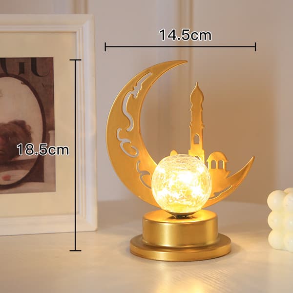 Kunst Ramadan Eid Al-Adha Varmt Lys Bordlampe Måne