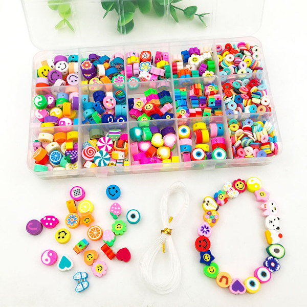 990 stycken mjuka keramikpärlor set Mjuka keramikpärlor DIY set B