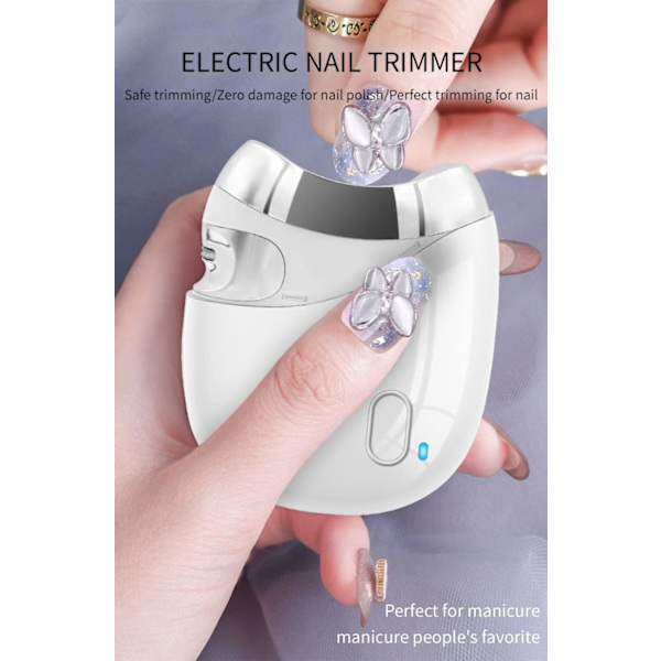 Automatisk Negleklipper Elektrisk Sikker Negletrimmer Manicure Tyk