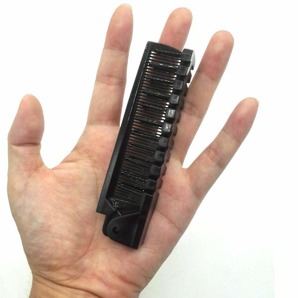 Resekam & Borste Combo Vikbar Liten Mini Bärbar Fickstorlek Si DXGHC