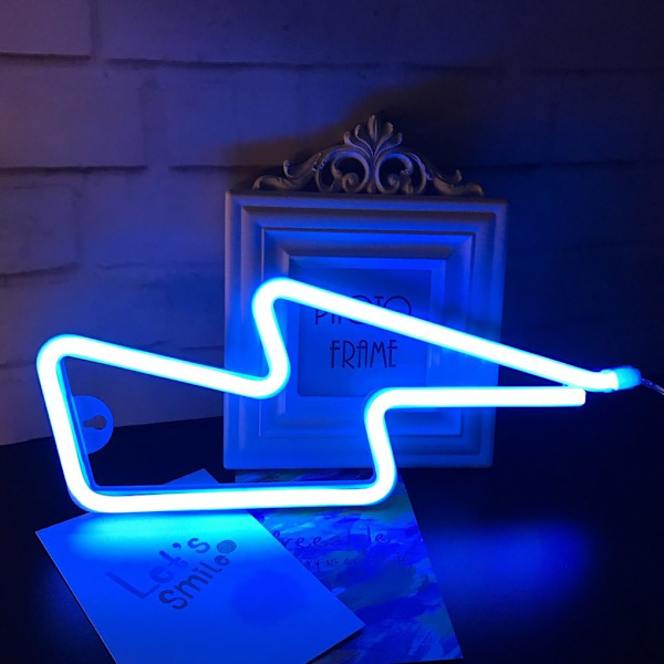 1 Stycke Blixt LED Neon Dekorativa Ljus, Halloween Thanksgiving