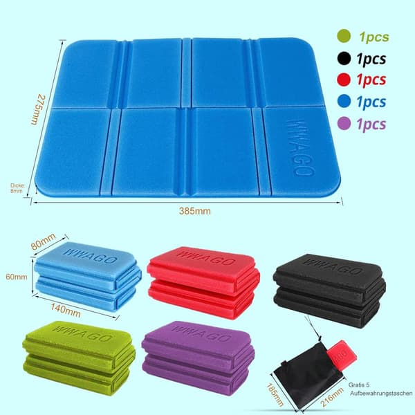 Termisk Matte Camping Foldbar Campingmatte for Utendørs Vandring Reise
