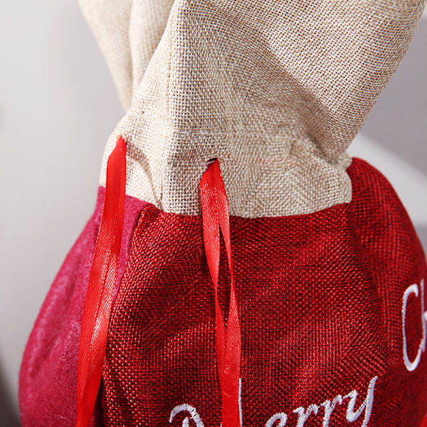 2 Julepynt Burlap Gaveposer Kreative Æbleposer A
