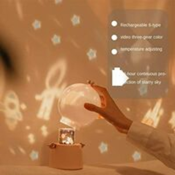 Engle-vaktmann stjernehimmel projeksjonsmusikk LED-lys slør
